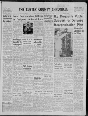 The Custer County Chronicle (Clinton, Okla.), No. 68, Ed. 1 Thursday, April 17, 1958