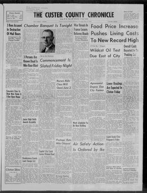 The Custer County Chronicle (Clinton, Okla.), No. 73, Ed. 1 Thursday, May 22, 1958
