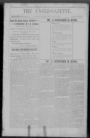 Primary view of object titled 'The Eagle-Gazette. (Stillwater, Okla.), Vol. 5, No. 4, Ed. 1 Friday, January 5, 1894'.