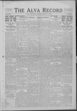 The Alva Record (Alva, Okla.), Vol. 23, No. 2, Ed. 1 Friday, January 11, 1924