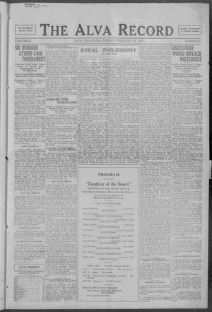 The Alva Record (Alva, Okla.), Vol. 23, No. 9, Ed. 1 Friday, February 29, 1924