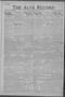 Newspaper: The Alva Record (Alva, Okla.), Vol. 25, No. 20, Ed. 1 Thursday, May 1…