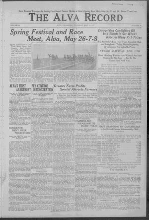 The Alva Record (Alva, Okla.), Vol. 26, No. 20, Ed. 1 Thursday, May 19, 1927