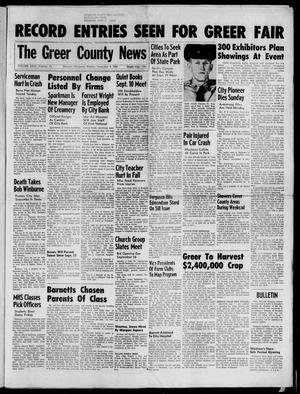 The Greer County News (Mangum, Okla.), Vol. 29, No. 34, Ed. 1 Monday, September 8, 1958