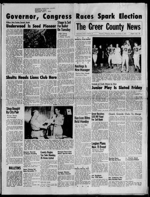 The Greer County News (Mangum, Okla.), Vol. 29, No. 43, Ed. 1 Monday, November 3, 1958
