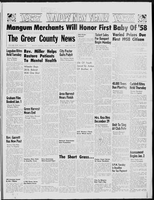 The Greer County News (Mangum, Okla.), Vol. 18, No. 52, Ed. 1 Monday, December 30, 1957