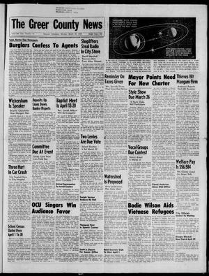 The Greer County News (Mangum, Okla.), Vol. 19, No. 12, Ed. 1 Monday, March 24, 1958