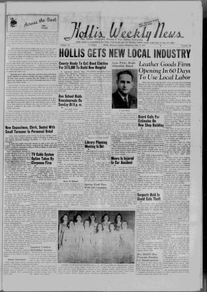 Hollis Weekly News (Hollis, Okla.), Vol. 24, No. 33, Ed. 1 Thursday, May 9, 1957