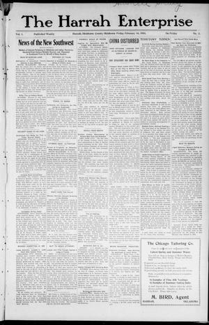 The Harrah Enterprise (Harrah, Okla.), Vol. 1, No. 3, Ed. 1 Friday, February 16, 1906