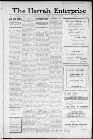 The Harrah Enterprise (Harrah, Okla.), Vol. 1, No. 9, Ed. 1 Friday, March 30, 1906