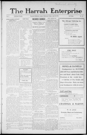The Harrah Enterprise (Harrah, Okla.), Vol. 1, No. 12, Ed. 1 Friday, April 20, 1906