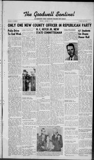 The Goodwell Sentinel (Goodwell, Okla.), Vol. 3, No. 3, Ed. 1 Monday, January 28, 1952