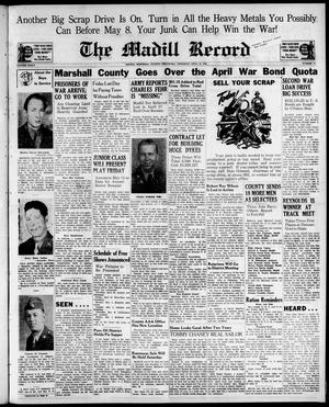 The Madill Record (Madill, Okla.), Vol. 34, No. 43, Ed. 1 Thursday, April 29, 1943