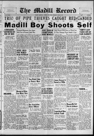 The Madill Record (Madill, Okla.), Vol. 31, No. 25, Ed. 1 Thursday, June 22, 1939