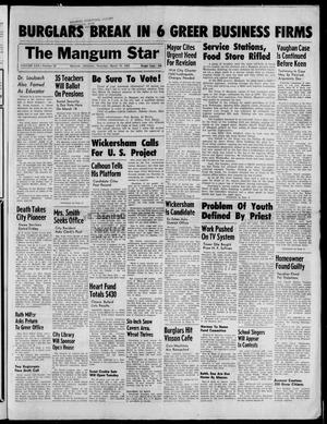 The Mangum Star (Mangum, Okla.), Vol. 70, No. 24, Ed. 1 Thursday, March 13, 1958