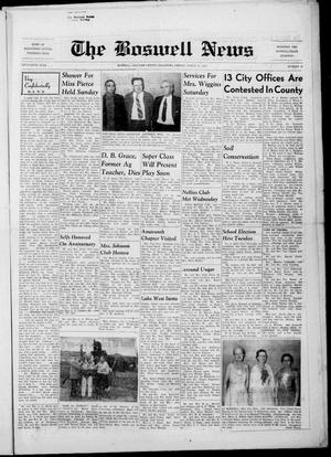 The Boswell News (Boswell, Okla.), Vol. 55, No. 18, Ed. 1 Friday, March 15, 1957