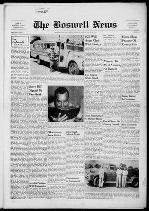 The Boswell News (Boswell, Okla.), Vol. 55, No. 42, Ed. 1 Friday, August 30, 1957
