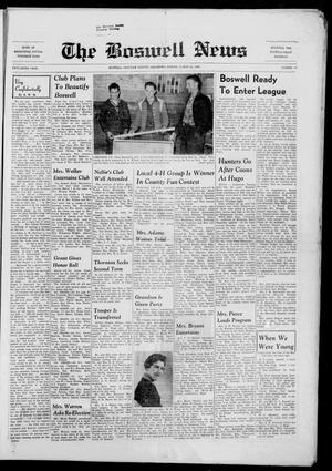 The Boswell News (Boswell, Okla.), Vol. 56, No. 18, Ed. 1 Friday, March 14, 1958