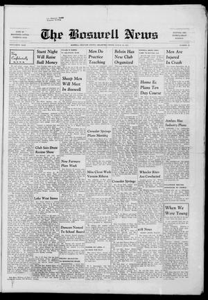 The Boswell News (Boswell, Okla.), Vol. 56, No. 20, Ed. 1 Friday, March 28, 1958