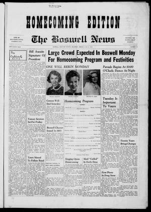 The Boswell News (Boswell, Okla.), Vol. 56, No. 33, Ed. 1 Friday, June 27, 1958