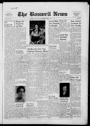 The Boswell News (Boswell, Okla.), Vol. 56, No. 38, Ed. 1 Friday, August 1, 1958