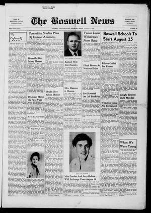 The Boswell News (Boswell, Okla.), Vol. 56, No. 40, Ed. 1 Friday, August 15, 1958