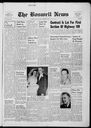 The Boswell News (Boswell, Okla.), Vol. 56, No. 41, Ed. 1 Friday, August 22, 1958