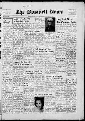 The Boswell News (Boswell, Okla.), Vol. 56, No. 45, Ed. 1 Friday, September 19, 1958