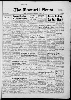 The Boswell News (Boswell, Okla.), Vol. 56, No. 50, Ed. 1 Friday, October 24, 1958