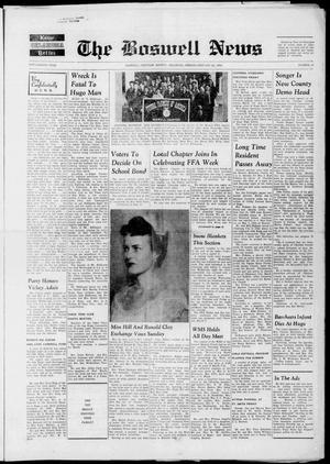 The Boswell News (Boswell, Okla.), Vol. 58, No. 17, Ed. 1 Friday, February 26, 1960