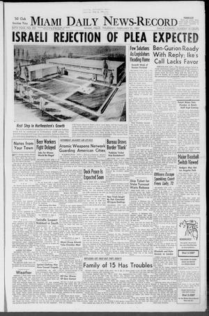 Primary view of object titled 'Miami Daily News-Record (Miami, Okla.), Vol. 54, No. 202, Ed. 1 Thursday, February 21, 1957'.