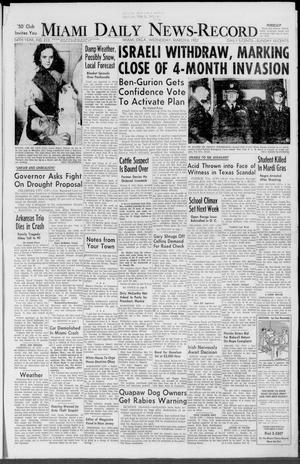 Miami Daily News-Record (Miami, Okla.), Vol. 54, No. 213, Ed. 1 Wednesday, March 6, 1957