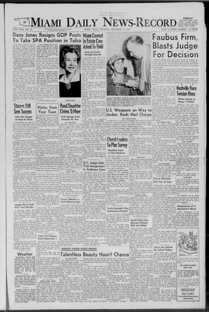 Miami Daily News-Record (Miami, Okla.), Vol. 55, No. 61, Ed. 1 Monday, September 9, 1957