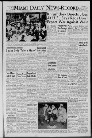 Miami Daily News-Record (Miami, Okla.), Vol. 55, No. 111, Ed. 1 Wednesday, November 6, 1957
