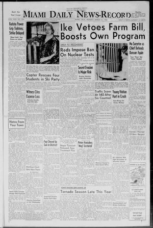 Miami Daily News-Record (Miami, Okla.), Vol. 55, No. 234, Ed. 1 Monday, March 31, 1958