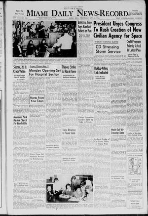 Miami Daily News-Record (Miami, Okla.), Vol. 55, No. 236, Ed. 1 Wednesday, April 2, 1958