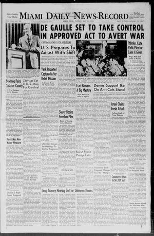 Miami Daily News-Record (Miami, Okla.), Vol. 55, No. 283, Ed. 1 Tuesday, May 27, 1958