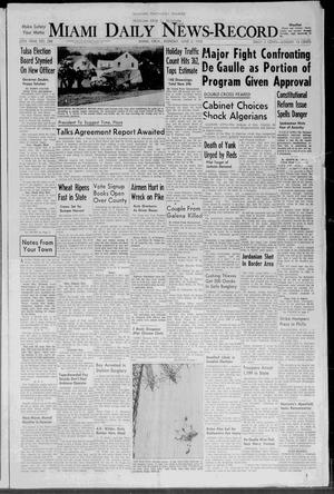 Miami Daily News-Record (Miami, Okla.), Vol. 55, No. 288, Ed. 1 Monday, June 2, 1958