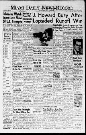 Miami Daily News-Record (Miami, Okla.), Vol. 56, No. 20, Ed. 1 Wednesday, July 23, 1958