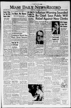 Miami Daily News-Record (Miami, Okla.), Vol. 56, No. 32, Ed. 1 Wednesday, August 6, 1958