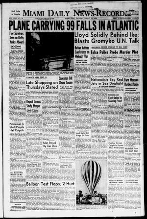 Miami Daily News-Record (Miami, Okla.), Vol. 56, No. 39, Ed. 1 Thursday, August 14, 1958