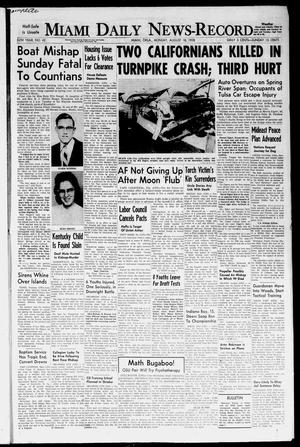 Miami Daily News-Record (Miami, Okla.), Vol. 56, No. 42, Ed. 1 Monday, August 18, 1958