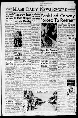 Miami Daily News-Record (Miami, Okla.), Vol. 56, No. 65, Ed. 1 Sunday, September 14, 1958