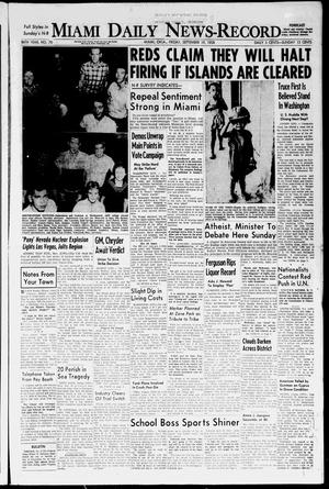 Miami Daily News-Record (Miami, Okla.), Vol. 56, No. 70, Ed. 1 Friday, September 19, 1958
