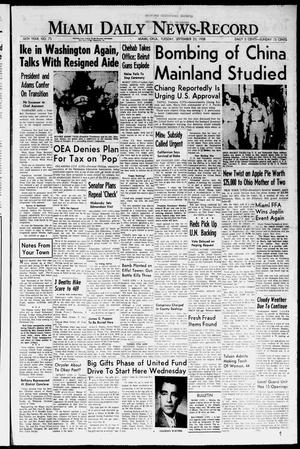 Miami Daily News-Record (Miami, Okla.), Vol. 56, No. 73, Ed. 1 Tuesday, September 23, 1958