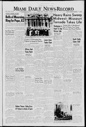 Miami Daily News-Record (Miami, Okla.), Vol. 56, No. 87, Ed. 1 Thursday, October 9, 1958