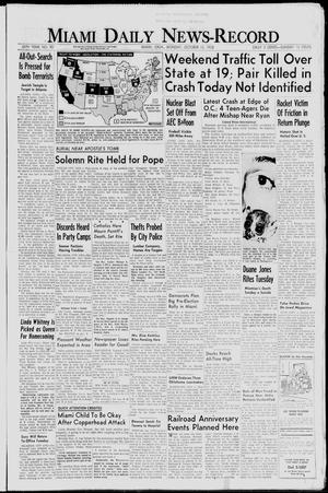 Miami Daily News-Record (Miami, Okla.), Vol. 56, No. 90, Ed. 1 Monday, October 13, 1958