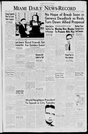 Miami Daily News-Record (Miami, Okla.), Vol. 56, No. 119, Ed. 1 Sunday, November 16, 1958