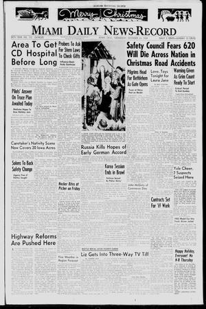 Miami Daily News-Record (Miami, Okla.), Vol. 56, No. 152, Ed. 1 Wednesday, December 24, 1958