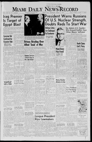 Miami Daily News-Record (Miami, Okla.), Vol. 56, No. 217, Ed. 1 Wednesday, March 11, 1959